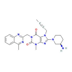 Trajenta 5 mg Tablet (Linagliptin) Kimyasal Yapısı (2 D)
