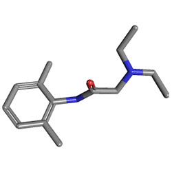 Lidon 100 mg/5 ml 5 Ampül (Lidokain HCL) Kimyasal Yapısı (3 D) Lidon 100 mg/5 ml 5 Ampül (Lidokain HCL) Kimyasal Yapısı (3 D)