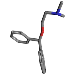 Ovadril Losyon 120 g (Çinko Oksit, Difenhidramin ve Lidokain HCL) Kimyasal Yapısı (3 D) Ovadril Losyon 120 g (Çinko Oksit, Difenhidramin ve Lidokain HCL) Kimyasal Yapısı (3 D)