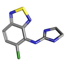 Sirdalud 2 mg 30 Tablet (Tizanidin) Kimyasal Yapısı (3 D)