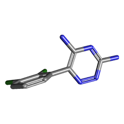 Lamictal 25 mg 30 Çiğneme Tableti (Lamotrijin) Kimyasal Yapısı (3 D)