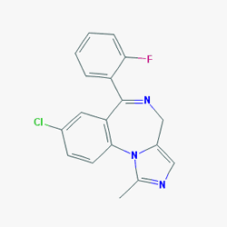 Zolamid 5 mg/5 ml 5 Ampül (Midazolam) Kimyasal Yapısı (2 D)