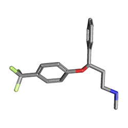 Prozac 20 mg 24 Kapsül (Fluoksetin HCL) Kimyasal Yapısı (3 D)