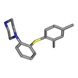 Sordena 5 mg 14 Tablet (Vortioksetin) Kimyasal Yapısı (3 D) Sordena 5 mg 14 Tablet (Vortioksetin) Kimyasal Yapısı (3 D)