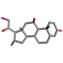 Dexa-Sine Göz Damlası 1 mg 5 ml (Deksametazon) Kimyasal Yapısı (3 D)
